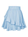 1940s Solid Irregular Ruffle Elastic Waist Skirt — because 1940s glamour deserves an encore