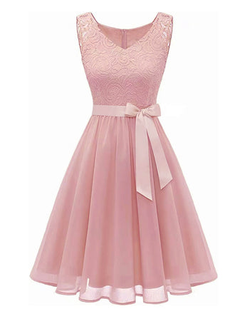 1940s Solid Lace Chiffon Patchwork Dress — the kind of 1940s dress that makes strangers smile