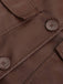 1940s Solid Lapel Leather Trench Coat - vintage fashion, retro style
