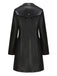 1940s Solid Lapel Leather Trench Coat - vintage fashion, retro style