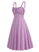 1940s Solid Suspender A-line Dress — the kind of 1940s dress that makes strangers smile