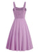 1940s Solid Suspender A-line Dress — a 1940s silhouette that turns sidewalks into runways