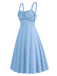 1940s Solid Suspender A-line Dress: where 1940s romance meets her modern spirit