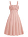 1940s Solid Suspender A-line Dress: where 1940s romance meets her modern spirit