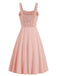 1940s Solid Suspender A-line Dress — the kind of 1940s dress that makes strangers smile