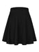 This 1940s Solid Thigh-Length A-Line Skirt spins 1940s stories with every step