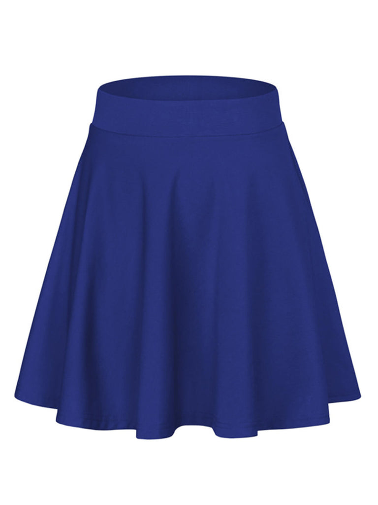 1940s Solid Thigh-Length A-Line Skirt, vintage skirt, retro style - perfect for women who love vintage and retro fashion