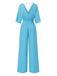 1940s Solid VNeck Half Sleeves | 1940s | vintage romper, retro jumpsuit