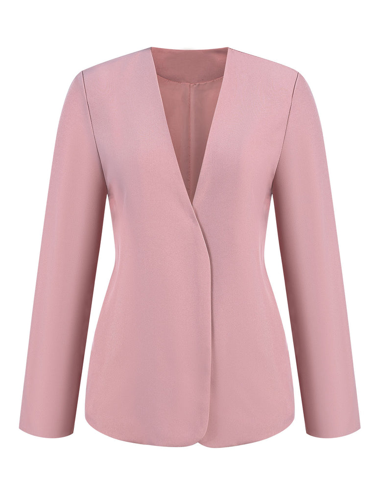 1940s Solid V-Neck Vintage Coat, vintage coat, retro outerwear - perfect for women who love vintage and retro fashion