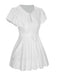 1940s Tie Front Eyelet Embroidered Blouse, vintage top, retro blouse - perfect for women who love vintage and retro fashion