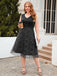 She slips into this 1940s V-Neck Glitter A-Line Sleeveless Dress and suddenly it's a 1940s daydream