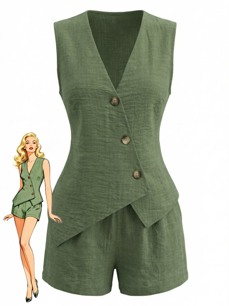 dress vest short Polished Perfection Vest Pleated Short Dress