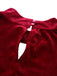 1940s Velvet Cutout Pleated Lantern Sleeve Dress - vintage dress, retro fashion