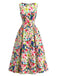 1940s Floral Vintage Classic Dress 2