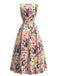 1940s Floral Vintage Classic Dress 3