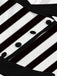 1950S Lapel Black & White Stripes Dress — the kind of 1950s dress that makes strangers smile