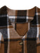 2PCS Khaki 1950s Faux Wool Plaid Sleeveless Vest & Pants - vintage fashion, retro style