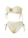 1950s Bandeau Sand-Ripple Jeweled Starfish Bikini Set - vintage fashion, retro style