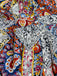 Multicolor 1950s Print V-Neck Sleeveless Romper