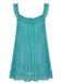 1950s Bow Lace Trim Sheer Mesh Babydoll Nightgown - vintage nightgown, retro sleepwear