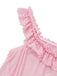 1950s Bow Lace Trim Sheer Mesh Babydoll Nightgown - vintage nightgown, retro sleepwear