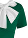 1950s Bowknot Collar Swing Dress: timeless style reimagined
