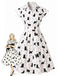 [Pre-Sale] 1950s Cat Polka Dot Belted Shirt Dress, vintage dress, retro fashion, rockabilly, pin-up fashion - perfect for women who love vintage and retro fashion