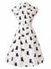 [Pre-Sale] 1950s Cat Polka Dot Belted Shirt Dress, vintage dress, retro fashion, rockabilly, pin-up fashion - perfect for women who love vintage and retro fashion