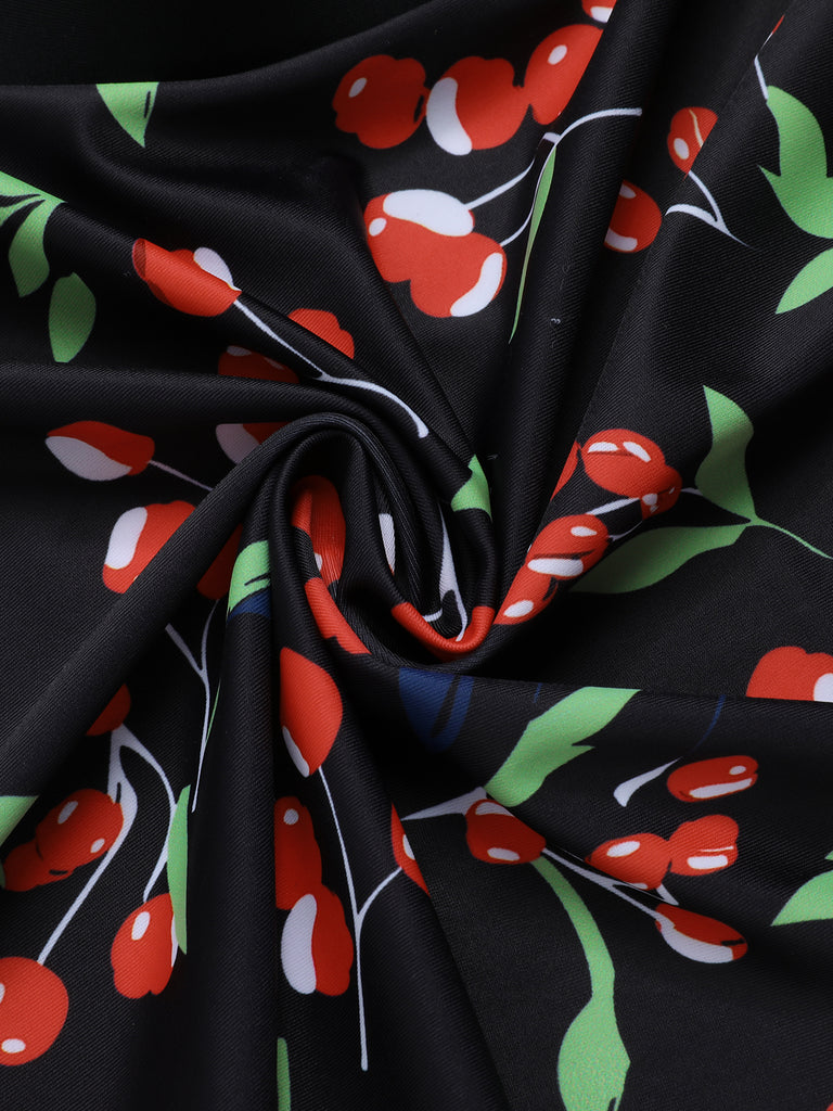 1950s Cherry Bow VNeck Swimsuit | 1950s | vintage swimsuit, retro beachwear