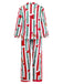 1950s Christmas Gingerbread Candy Cane Pajama Set - vintage fashion, retro style
