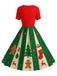 1950s Christmas Gingerbread Swing Dress - vintage dress, retro fashion, rockabilly