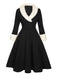 & 1950s Christmas Lapel Dress — vintage elegance for the modern woman