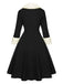 & 1950s Christmas Lapel Dress: timeless style reimagined