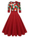 1950s Christmas Plaid Patchwork Dress: timeless style reimagined