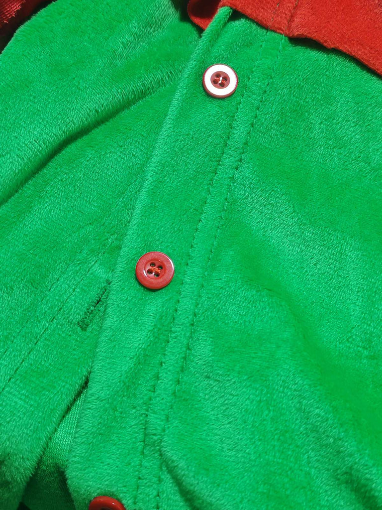 1950s Christmas Pom Pom Hooded Cape - vintage fashion, retro style