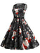 1950s Christmas Santa Claus Lace Patchwork Dress — vintage elegance for the modern woman