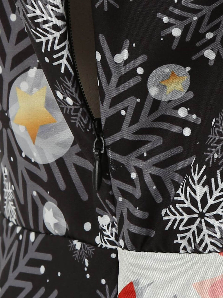 1950s Christmas Santa Claus Lace Patchwork Dress: timeless style reimagined