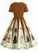 1950s Christmas Snowflake Swing Dress - vintage dress, retro fashion, rockabilly
