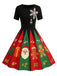 1950s Christmas Snowflake Swing Dress - vintage dress, retro fashion, rockabilly