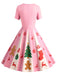 & 1950s Christmas Snowflake Swing Dress - vintage dress, retro fashion, rockabilly