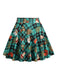 1950s Christmas Snowman Plaid Swing Skirt — vintage elegance for the modern woman