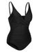 1950s Classic Solid One-Piece Swimsuit, vintage swimsuit, pin-up swimwear - perfect for women who love vintage and retro fashion