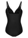 1950s Classic Solid One-Piece Swimsuit, vintage swimsuit, pin-up swimwear - perfect for women who love vintage and retro fashion