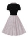 1950s Color Block Polka Dots Lapel Dress: timeless style reimagined