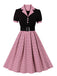 1950s Color Block Polka Dots Lapel Dress — vintage elegance for the modern woman