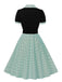 1950s Color Block Polka Dots Lapel Dress: timeless style reimagined