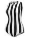 This 1950s Contrast Stripes Triangle One-Piece Swimsuit carries 1950s vacation dreams in every stitch