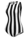 This 1950s Contrast Stripes Triangle One-Piece Swimsuit carries 1950s vacation dreams in every stitch