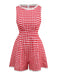 1950s Cotton Lace Patchwork Gingham Plaid Romper - vintage jumpsuit, retro fashion