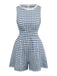 1950s Cotton Lace Patchwork Gingham Plaid Romper - vintage jumpsuit, retro fashion